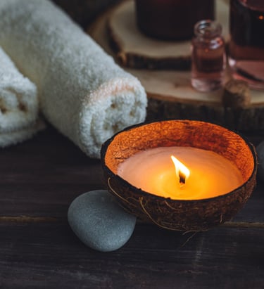 Candles massage