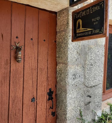 La porte d'entrée de la salle d'évasion