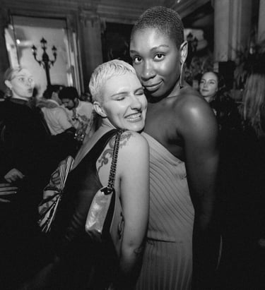 Two Women posing for a photo at a Private Members Club