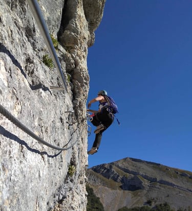 escalade rappel via ferrata rando du vertige