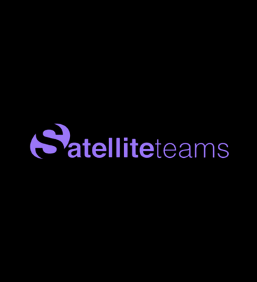 Satellite Teams logo for corporate video production campaign by Playa Films.
