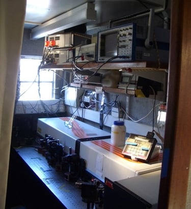 One of the Nd:YAG lasers