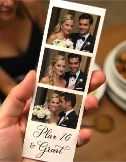 Photo Booth Strip Template, Minimalist Wedding Photo Booth Overlay