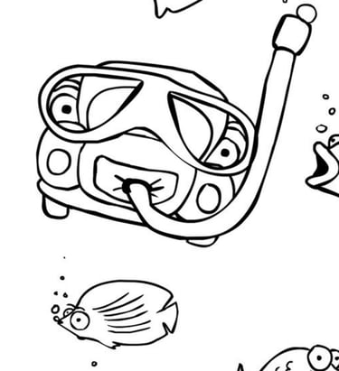 צבעו את אוטוטו מתחת למים