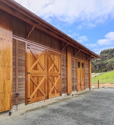 Stables barn doors new build