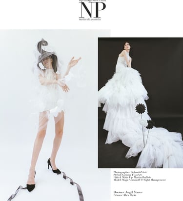 Calzado Alex Oráa en editorial de revista NP para novias (España)