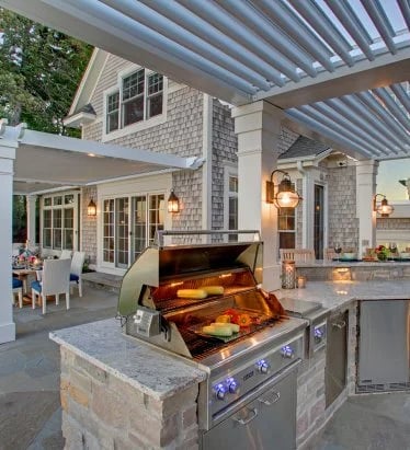 Outdoor kitchen design in Orange county CA