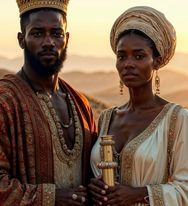 Emperor Menelik and Empress Taytu