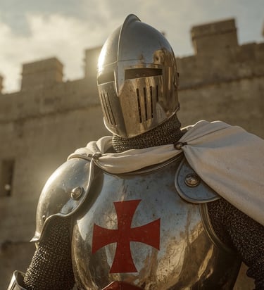 A Knights Templar stands Proudly