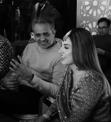 Maria Raza Sohni on the sets on The Artist season 1