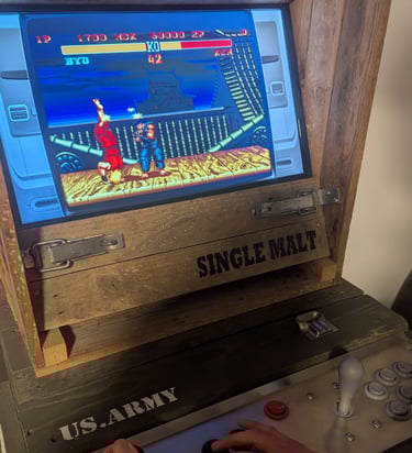 Jeu Street Fighter II sur Borne Arcade.