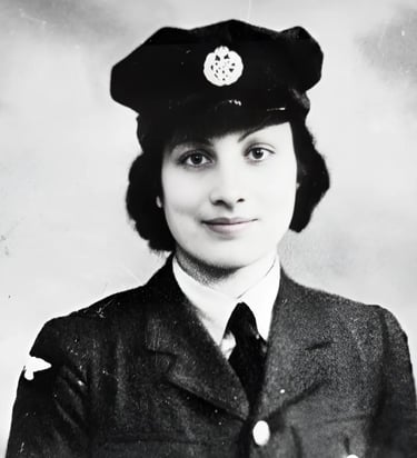 Noor Inayat Khan representing the They Did I Can Too military section.