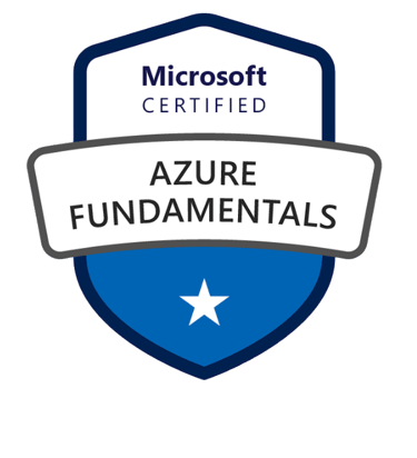 AZ-900 Azure fundamental certification badge