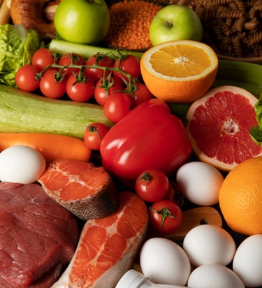 verzameling gezonde voeding