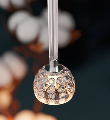 Suspension contemporaine visualisation 3D réaliste pour intérieur morderne