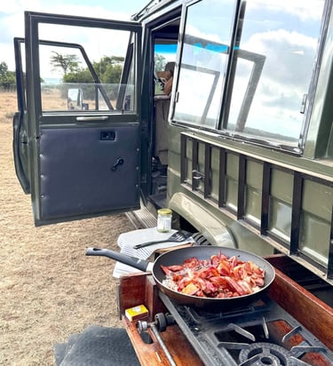 Solio Lodge Kenya bush breakfast