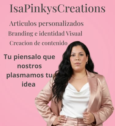 IsaPinkysCreations branding and visual identity expert offering custom content creation services.