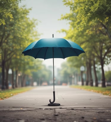 Close-up of a gleaming red sports car hood with a luxury estate blurred in the background.