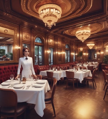 Close-up of a gleaming red sports car hood with a luxury estate blurred in the background.