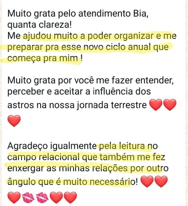depoimento de cliente após consulta de mapa astral