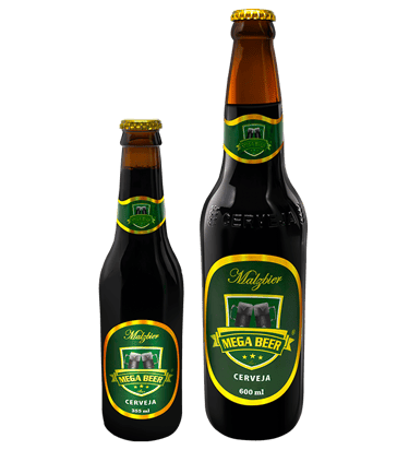 Cerveja Mega Beer Malzbier 355ml e 600ml