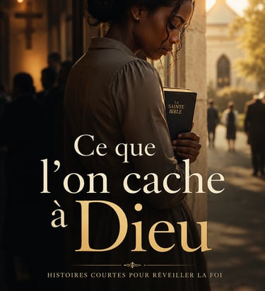 femme tenant une bible dans sa mains en dehors de l'église