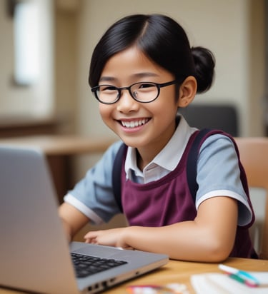 ASIAN GIRL IN LESSON