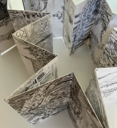 Dumfries House concertina sketchbook