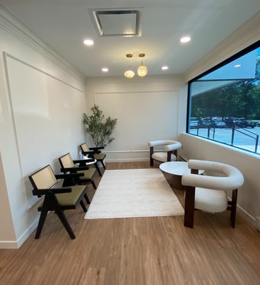 modern waiting room to make customers feel comfortable