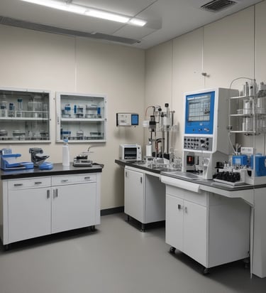 A professional consultant discussing strategies with clients in a modern office.