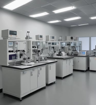 A professional consultant discussing strategies with clients in a modern office.