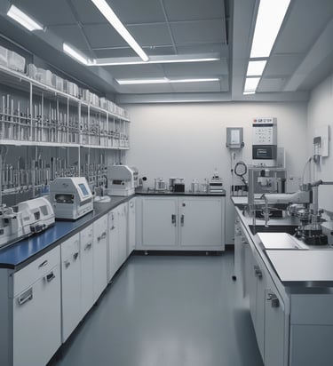 A professional consultant discussing strategies with clients in a modern office.