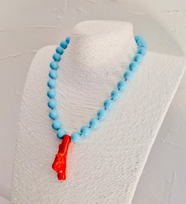 Collana Corallo Montecristo Amalfi Gioielli Collana turchese e corallo naturale