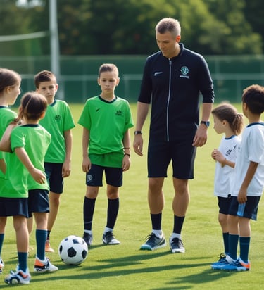 A person with a backpack is using a blue ticket vending machine in a public outdoor area with shops and signage in the background.