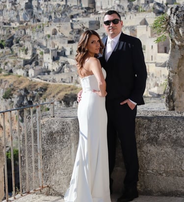 Младоженци заснети от Фотограф Светлана Велинова в Италия