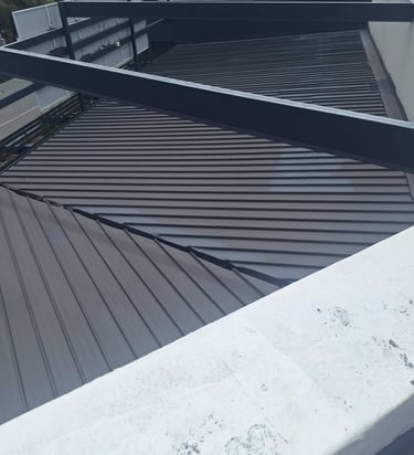 Waterproofing of metal IBR roof structure to prevent further leakages, Lonehill, Sandton