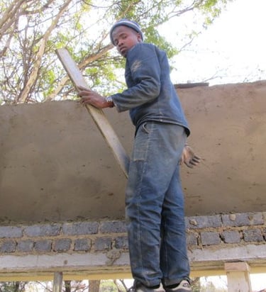 Plastering of brickwork for concealed roof in Krugersdorp, Environmental Pro Construction