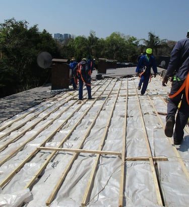 Roof Timber layout, Hyde Park, Sandton