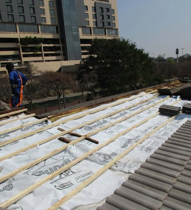 Roof replacement in Hyde Park, Sandton, Environmental Pro Construction