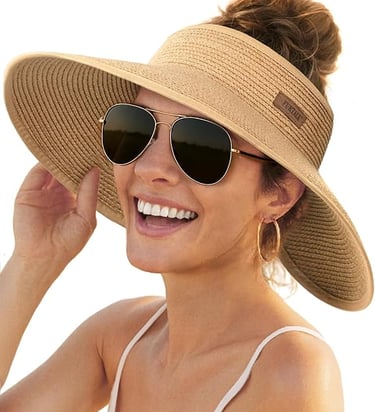 Sombrero de ala ancha estilo playero