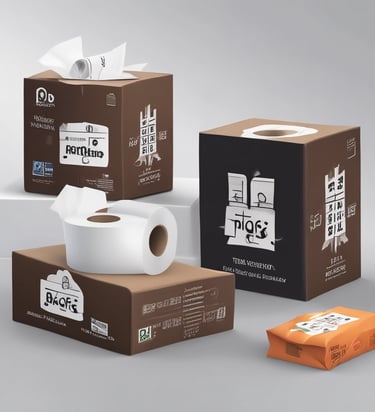 A professional team inspecting tissue paper quality in a clean manufacturing facility.