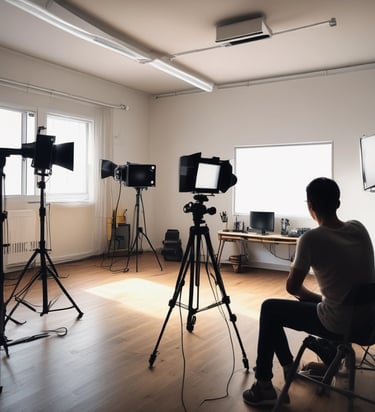 Satisfied client shaking hands with a marketing consultant in a bright office.