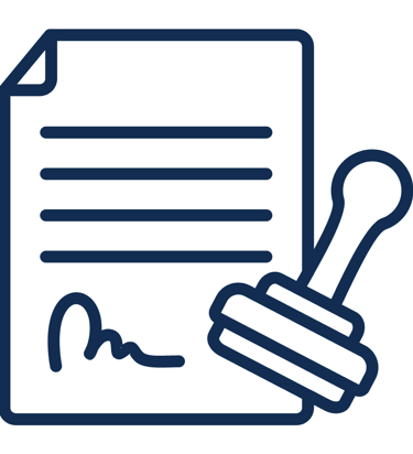 Ícone de documento pericial representando emissão de parecer técnico médico-legal.