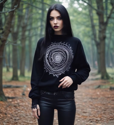 jersey para mujer techno gotico