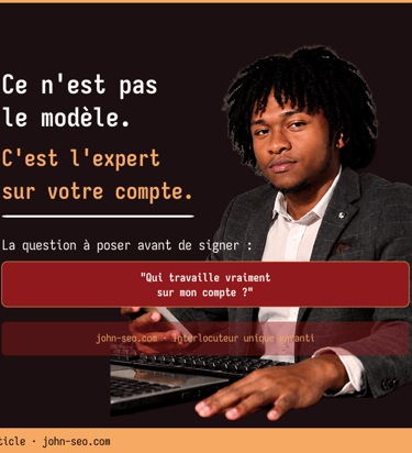 Choisir un consultant SEO ou une agence — John SEO consultant freelance Madagascar
