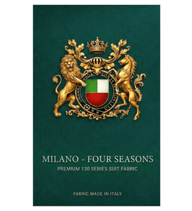 Luxury Milano Four Seasons premium 130 series Italian suit fabric