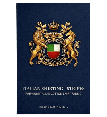 Premium Italian stripe shirting fabric 