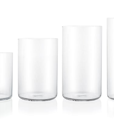 Lenora glass, Ultra-thin wall glass, thin wall glass, different sizes