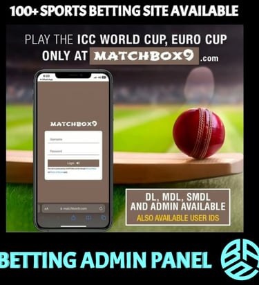 ONLINE CRICKET BETTING ID AVAILABLE DL MDL SMDL MASTER ID SUPER MASTER ID ADMIN ID AVAILABLE 