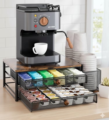 Coffee station organizer